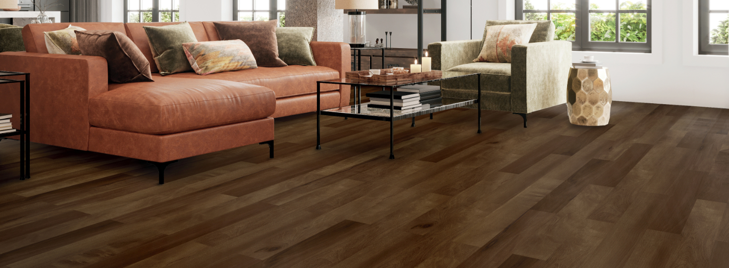 Wood Look Vinyl Flooring in Living Room